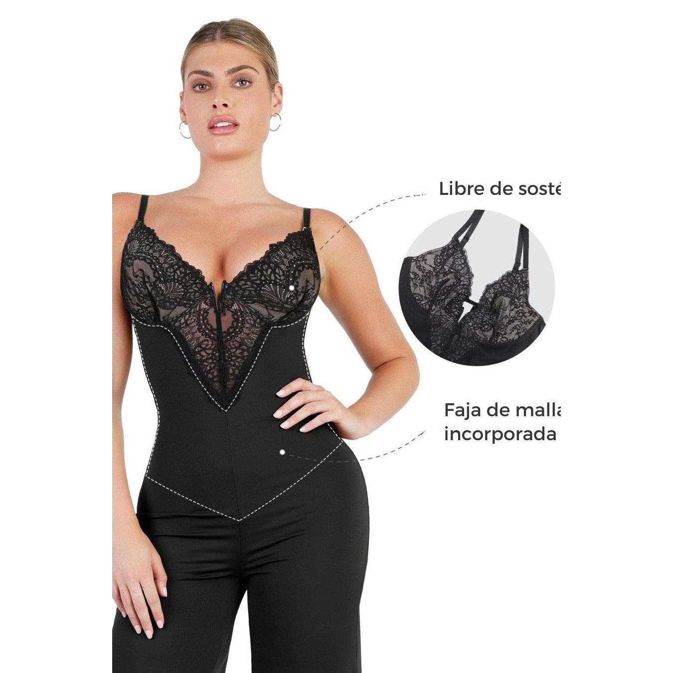 Dentelle Jumpsuit - Luksuskjole med Shapewear